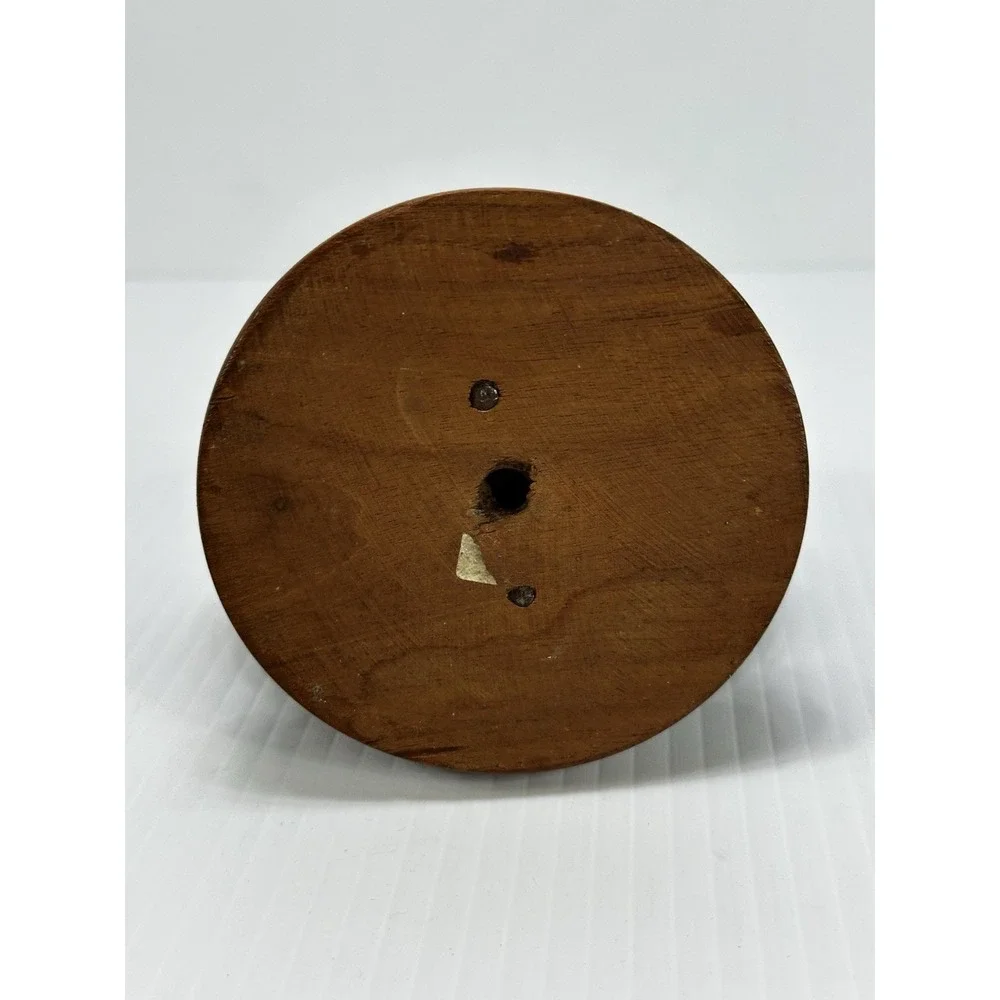 Vintage Souvenir Santo Domingo Dominican Republic Wood Napkin Letter Holder Desk